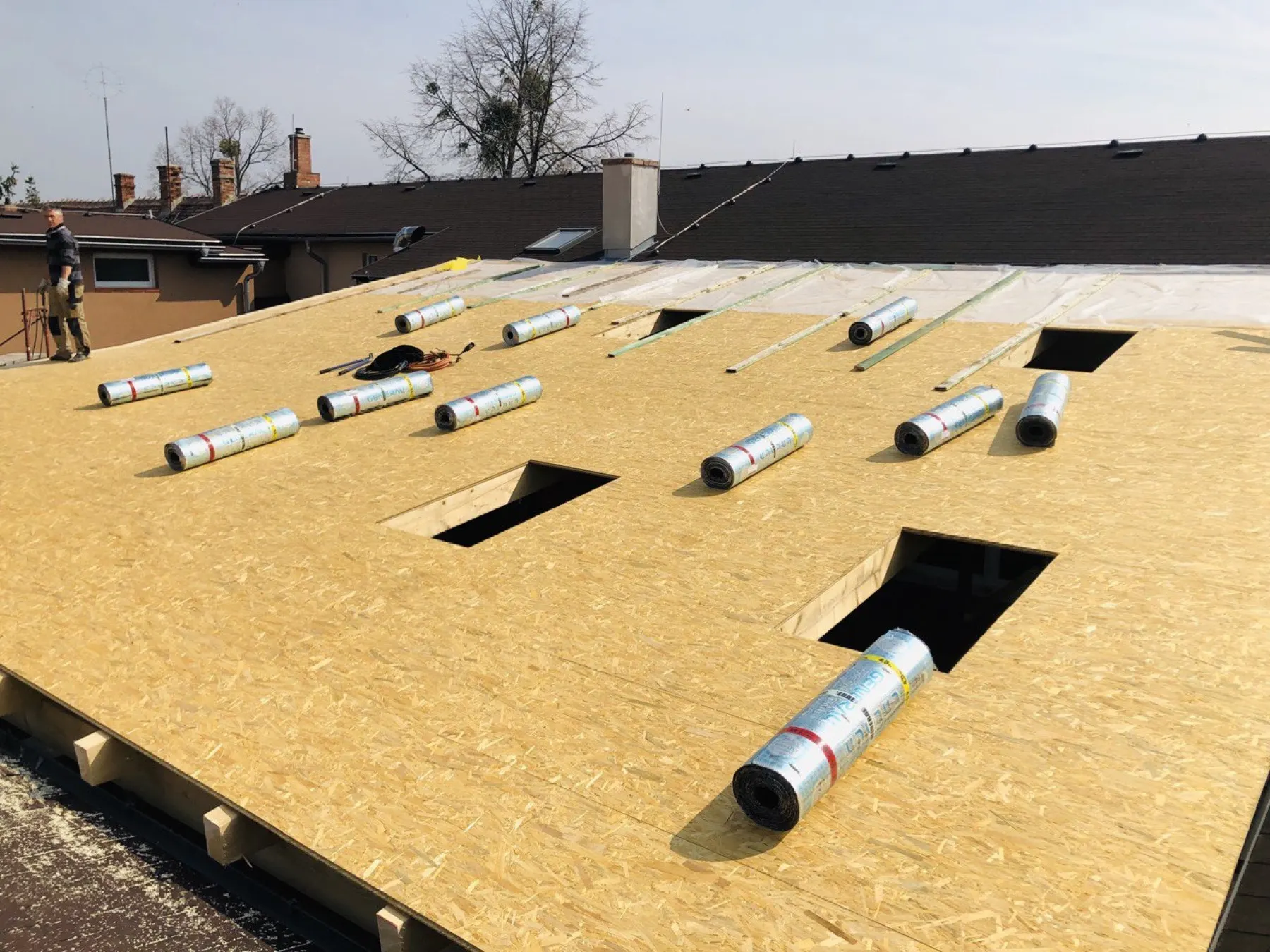Brodské, Restaurant – Flat roof waterproofing — Before renovation